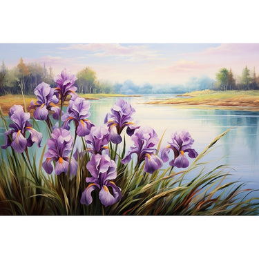 Purple Iris canvas